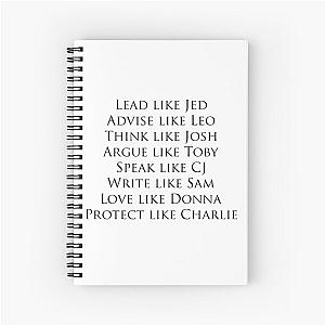 the west wing personalities Spiral Notebook