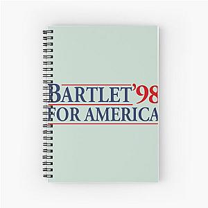 West Wing Bartlet For America 1998 Spiral Notebook