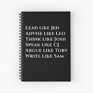 West Wing Lead Like Jed  Spiral Notebook