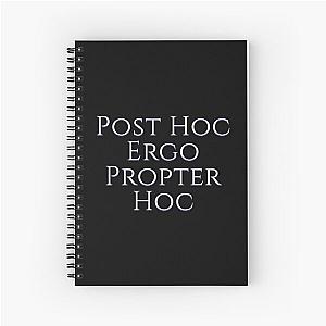 West Wing Font Quote Post Hoc Ergo Propter Hoc Spiral Notebook