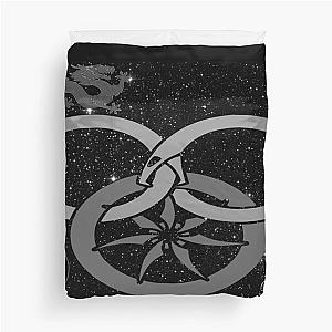 Wheel of Time Tel'aran'rhiod Symbols Black and White Duvet Cover