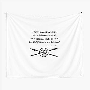 Till Shade is Gone Aiel Quote Tapestry