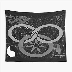 Wheel of Time Tel'aran'rhiod Symbols Black and White Tapestry