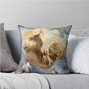 Dream Catcher Spirit Of The White Buffalo Pillow