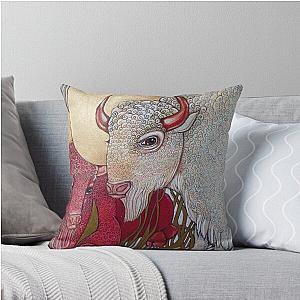 The White Buffalo Throw Pillow