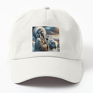 Spirit of the Plains: The White Buffalo and Native American Woman Dad Hat