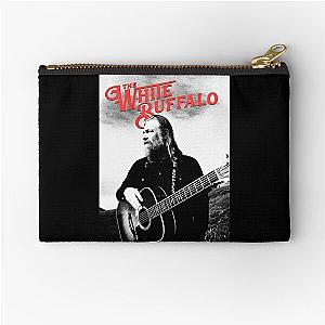 The white buffalo black and white Zipper Pouch