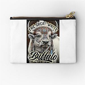 The Great White Buffalo;  Zipper Pouch