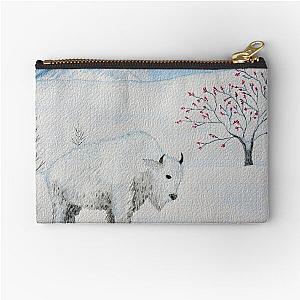 White Buffalo Zipper Pouch