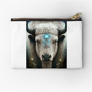 White Buffalo 2 Zipper Pouch