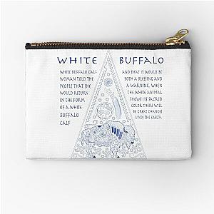 White Buffalo Calf Woman Prophesy Zipper Pouch