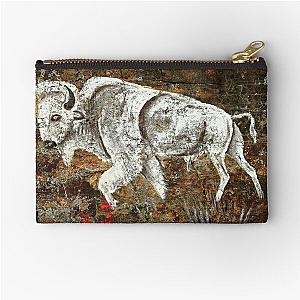 White Buffalo Zipper Pouch