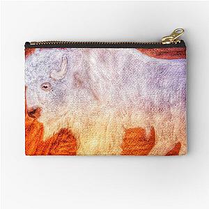 The Great White Buffalo Zipper Pouch