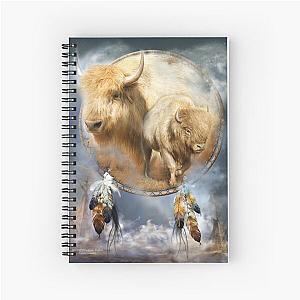 Dream Catcher - Spirit Of The White Buffalo Spiral Notebook