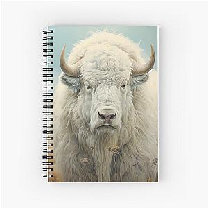 Majestic White Buffalo Spiral Notebook