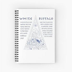 White Buffalo Calf Woman Prophesy Spiral Notebook