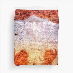 The Great White Buffalo Duvet Cover