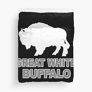 Great White Buffalo Duvet Cover