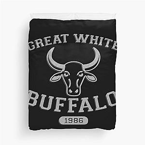 Great White Buffalo Duvet Cover