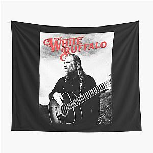 The white buffalo black and white Tapestry