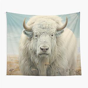 Majestic White Buffalo Tapestry