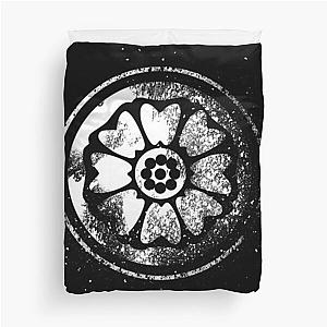 White Lotus Symbol of Wisdom & Harmony Duvet Cover