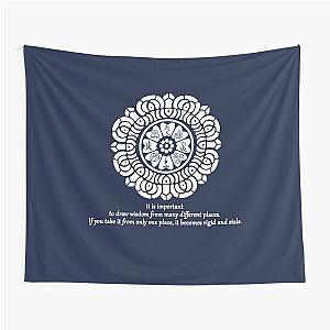 Wisdom of the White Lotus Wall Tapestry