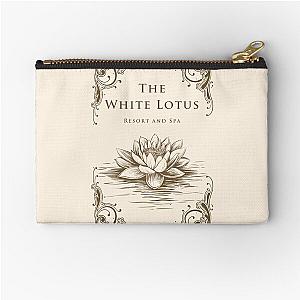 White Lotus Series Zipper Pouch