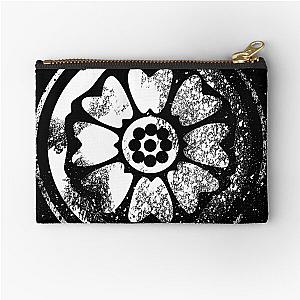 White Lotus Symbol Zipper Pouch