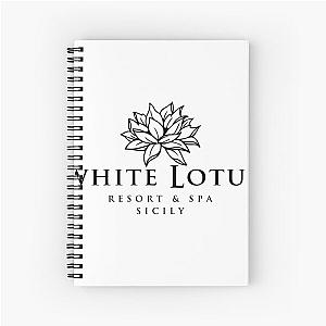 The White Lotus Spiral Notebook - Black