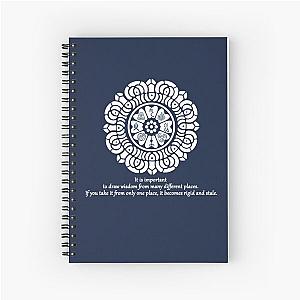 White Lotus Wisdom Spiral Notebook