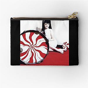 Miss White Zipper Pouch