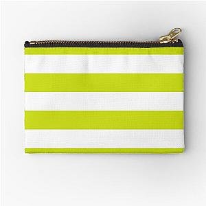 White Stripes, DIY background color Zipper Pouch