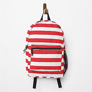 Red and White Stripes Backpack