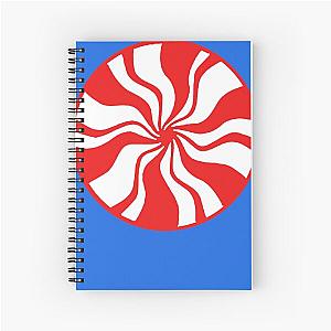 White Stripes Sticker Spiral Notebook