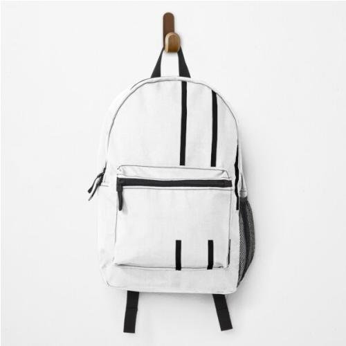 Black and White Stripes Backpack