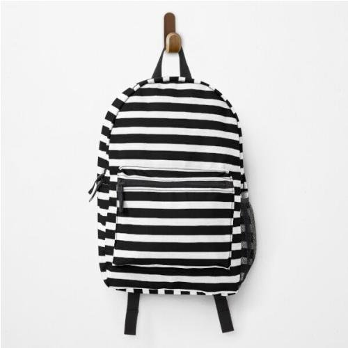 White Stripes Backpack