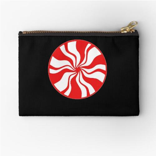 White Stripes Classic T-Shirt Zipper Pouch