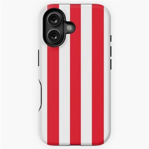 Red & White Stripes iPhone Tough Case