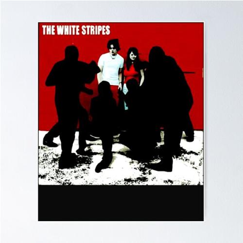 White Stripes Poster