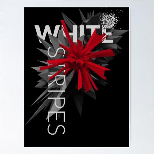 White stripes Poster