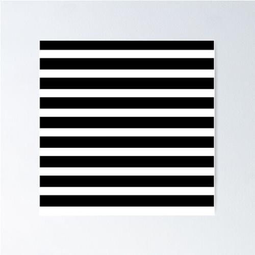 Black and White Stripes Poster