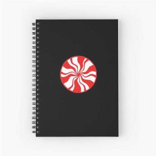 White Stripes Classic T-Shirt Spiral Notebook