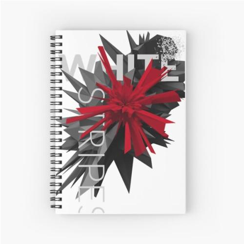 White Stripes Essential Essential Spiral Notebook