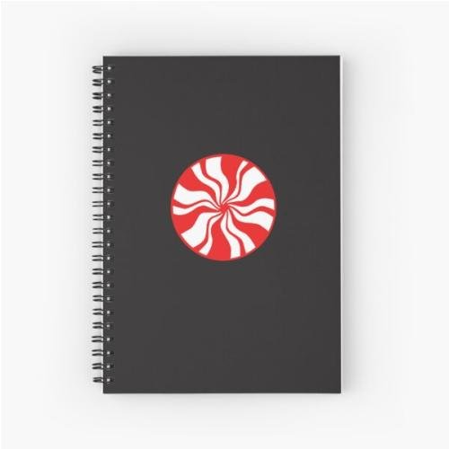 White Stripes Classic T-Shirt Spiral Notebook