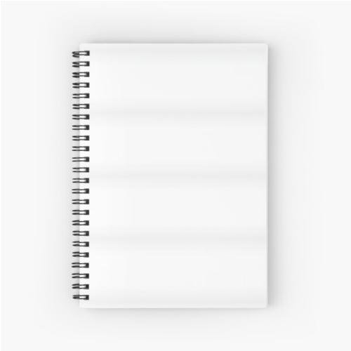 White Stripes Spiral Notebook