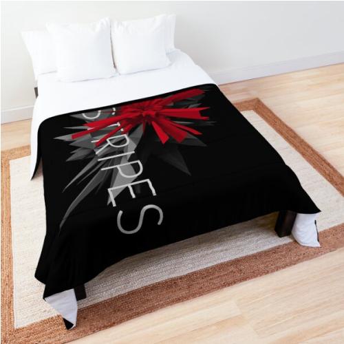 White Stripes Essential T-Shirt.png Comforter