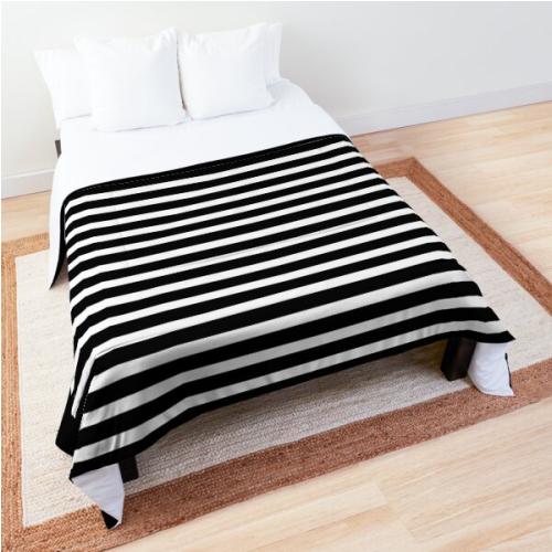 White Stripes Comforter