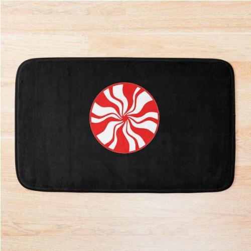 White Stripes Classic T-Shirt Bath Mat