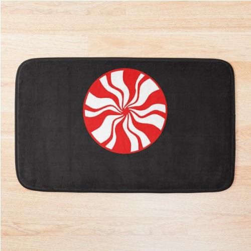 White Stripes Classic T-Shirt Bath Mat